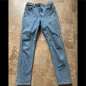Levi’s Premium 501 Highrise Skinny Buttonfly Jeans Size W26